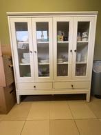 IKEA - armoire avec portes vitrées - 121x50x135, Verre, Avec tablette(s), Comme neuf, 100 à 150 cm