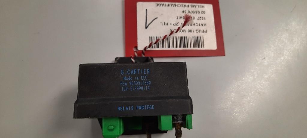 RELAIS BOUGIE PRECHAUFFAGE Peugeot 106 II (9639912580), Utilisé, Peugeot