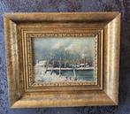 Schilderij winterlandschap door Martha Vantyghem (123-2008), Antiek en Kunst, Ophalen of Verzenden