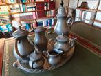 Vintage tinnen koffie- en theeservies – KMD Tiel Nederland, Antiek en Kunst, Ophalen