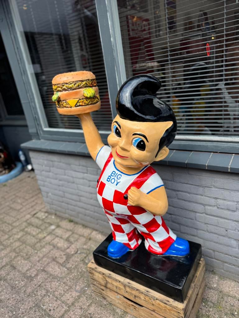 Big Boy Hamburger reclame beeld, Ophalen, Gebruikt, Reclamebord