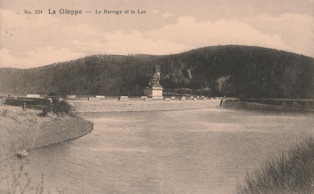 LA  GILEPPE -  Stuwdam en Meer  + 110 Jaar oud !!, Collections, Cartes postales | Belgique, Envoi, Avant 1920, Affranchie, Liège