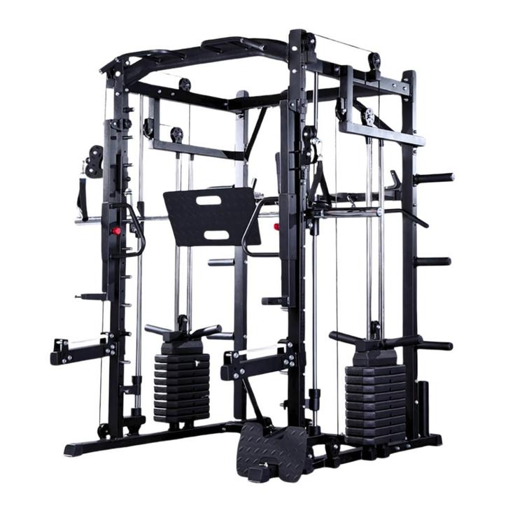 Premium Power Rack met Smith Machine, Leg Press, 160KG Stack, Sport en Fitness, Fitnessmaterialen, Nieuw, Halterschijven, Armen