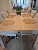 Vergrijsde eiken eettafel te koop, Huis en Inrichting, Tafels | Eettafels, Ophalen, 100 tot 150 cm, Eikenhout, 200 cm of meer