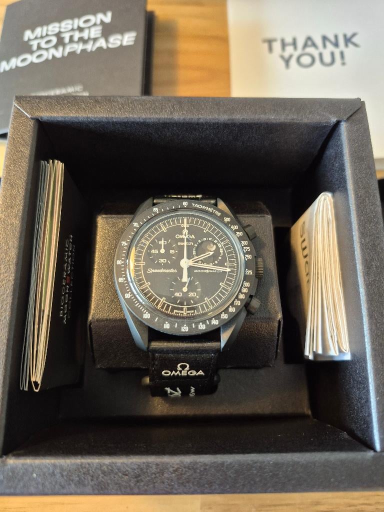 Moonswatch Mission to the Moonphase, Kunststof, Polshorloge, Swatch, Nieuw