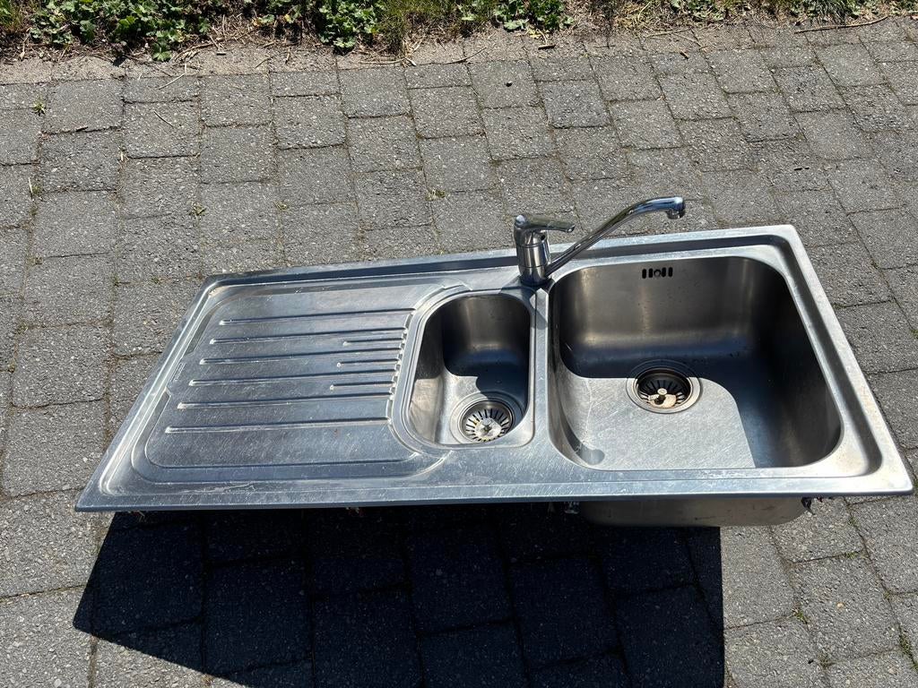 Spoelbak met kraan FRANKE, Ophalen, Gebruikt