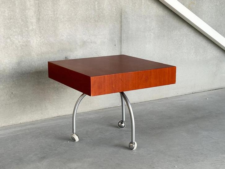 Vintage sidetable, Maison & Meubles, Tables | Dessertes, Rond, Verre, Enlèvement