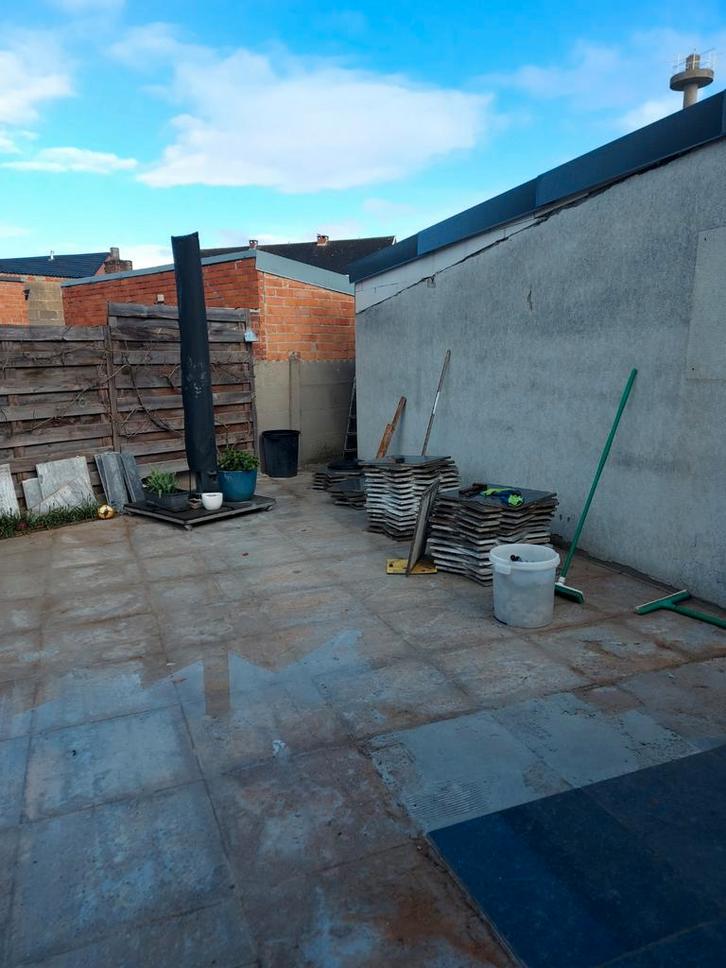 Gratis op te halen grijze  vloer buiten 60 op 60 2dikte, Tuin en Terras, Tegels en Klinkers, Ophalen