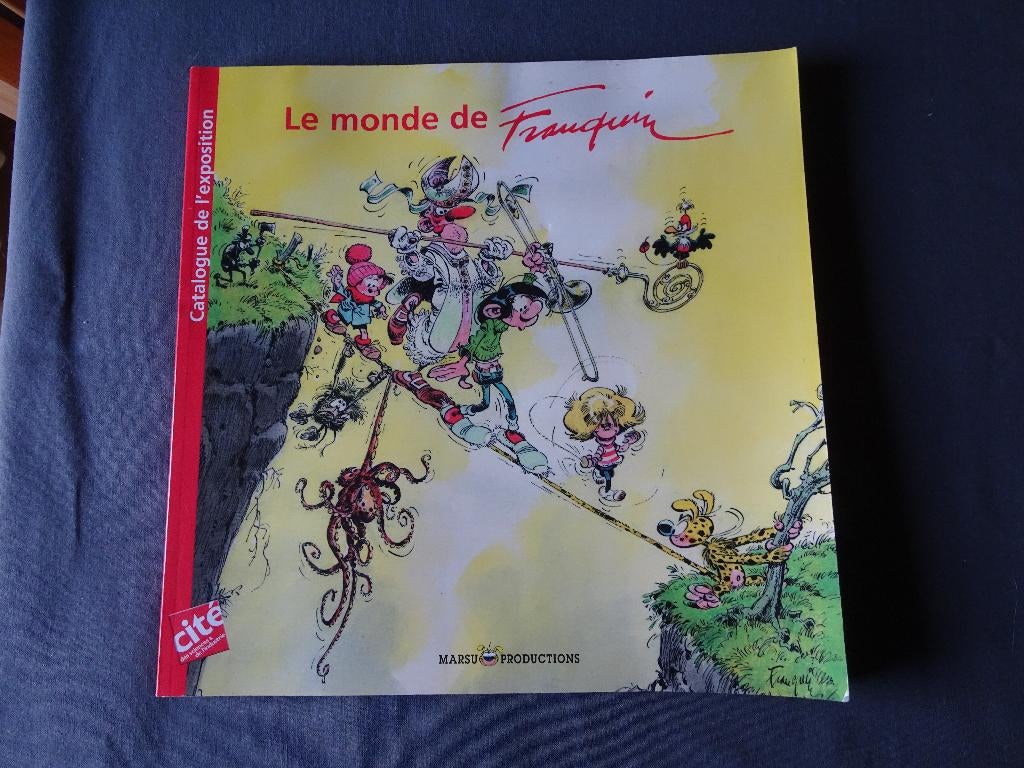 Le monde de Franquin - Catalogue de l'exposition -, Collections, Personnages de BD, Utilisé, Livre ou Jeu, Gaston ou Spirou, Enlèvement ou Envoi