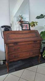 Secrétaire bois massif style Louis XV, Maison & Meubles, Enlèvement, Utilisé, Bureau