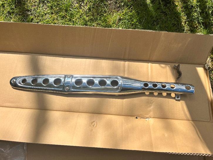 Verchroomd uitlaatbeschermrooster voor Honda Dax (70 cc), Motoren, Onderdelen | Honda, Gebruikt, Ophalen