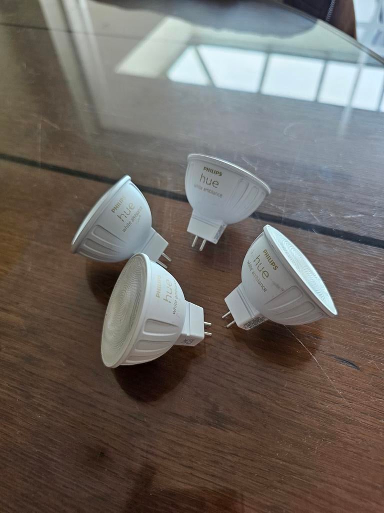 Philips Hue White Ambiance (MR16), Ophalen of Verzenden, Zo goed als nieuw, Plafondspot of Wandspot, Led