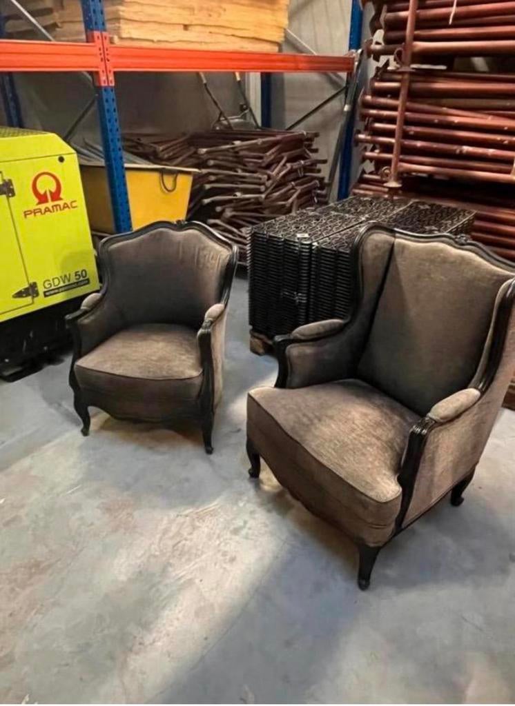 2 x vintage fauteuil, Ophalen, Zo goed als nieuw