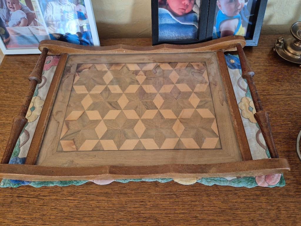 Plateau en marquetterie, Antiquités & Art, Enlèvement