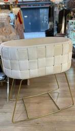 « Berceau moderne en velours — cadre doré — look design », Enlèvement, Comme neuf