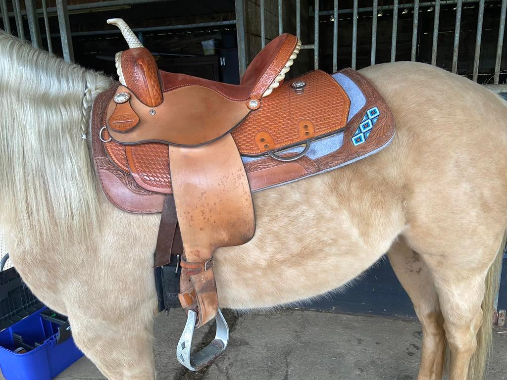 Frontier saddlery barrel zadel, Dieren en Toebehoren, Ophalen, Zo goed als nieuw, Western