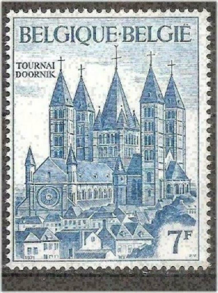 Belgique 1971 - Yvert/OBP 1570 - Cathédrale de Tournai (PF), Envoi, Non oblitéré, Neuf