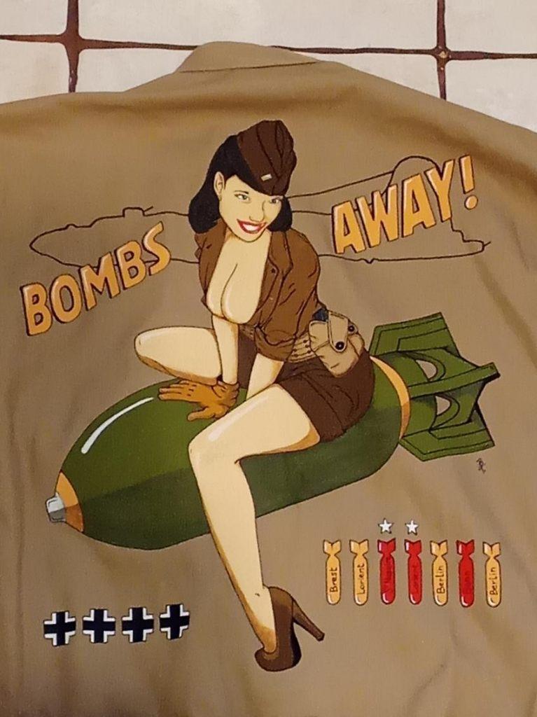 Combinaison type pilote bombardier US WW2 - "BOMBS AWAY", Ophalen of Verzenden