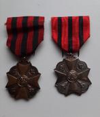 Belgische burgermedailles 1e en 2e klasse.