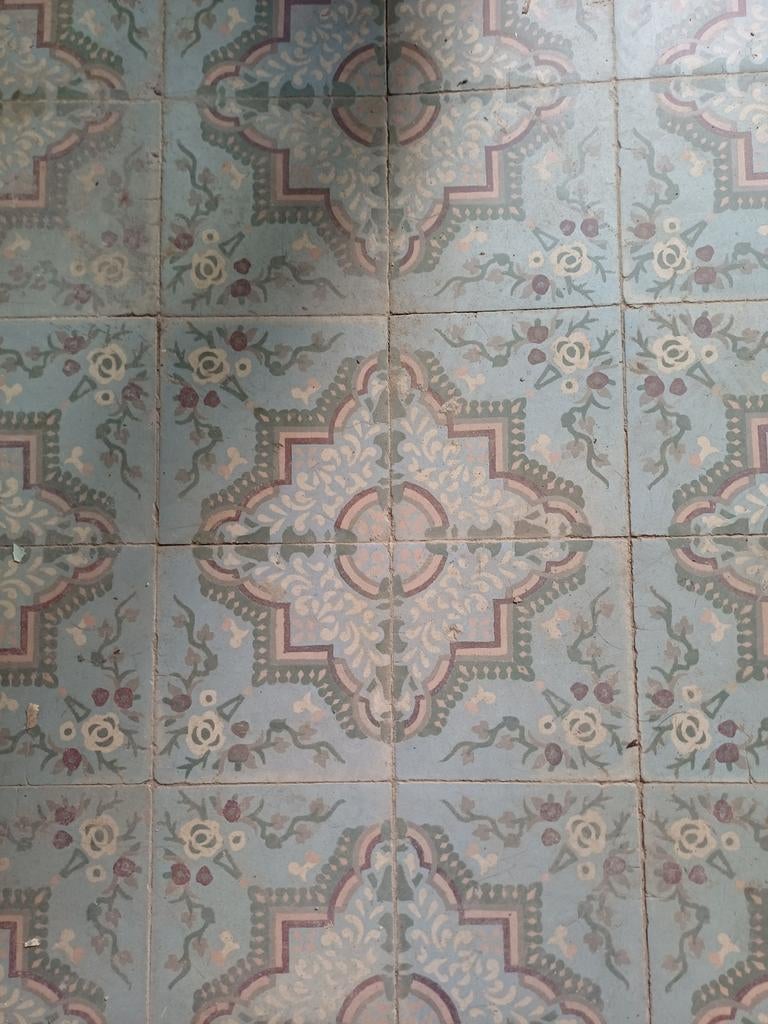 Authentieke cement tegels 15m², Ophalen