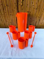 Vitrac servies/karaf en 5 kopjes, vintage 1970, space age, Verzamelen, Ophalen of Verzenden, Huis en Inrichting