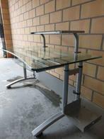 Bureautafel glas, Huis en Inrichting, Bureaus, Ophalen, Zo goed als nieuw, Bureau