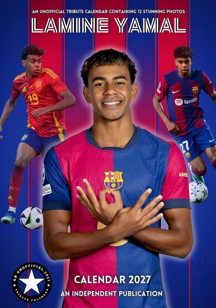 Calendrier Lamine Yamal 2027 en précommande, Divers, Calendriers, Envoi, Calendrier annuel, Neuf