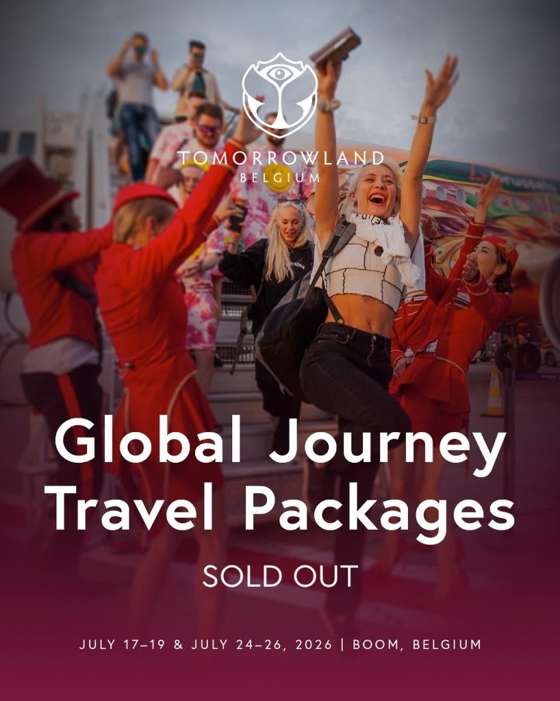 2 x Tomorrowland 2026 - Global Journey Bus package W2, Tickets en Kaartjes, Evenementen en Festivals, Twee personen, Meerdaags
