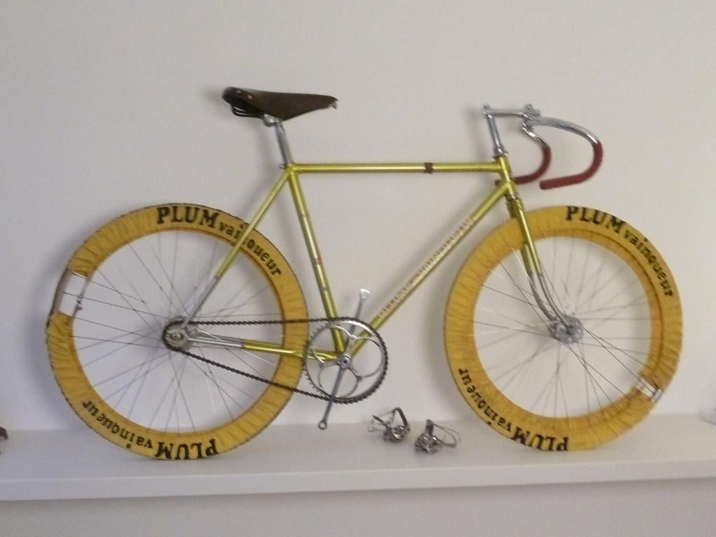 antieke fiets piste fiets oldtimer koers retro vintage, Ophalen