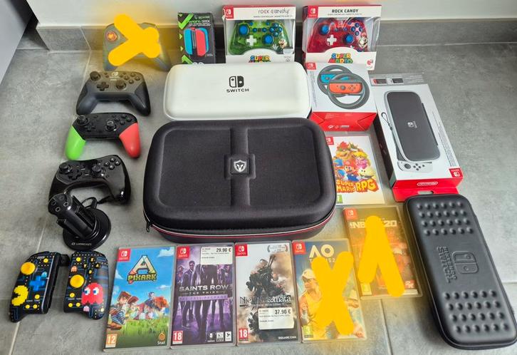 Switch-games en accessoires in uitstekende staat, Games en Spelcomputers, Spelcomputers | Nintendo Switch, Zo goed als nieuw, Ophalen