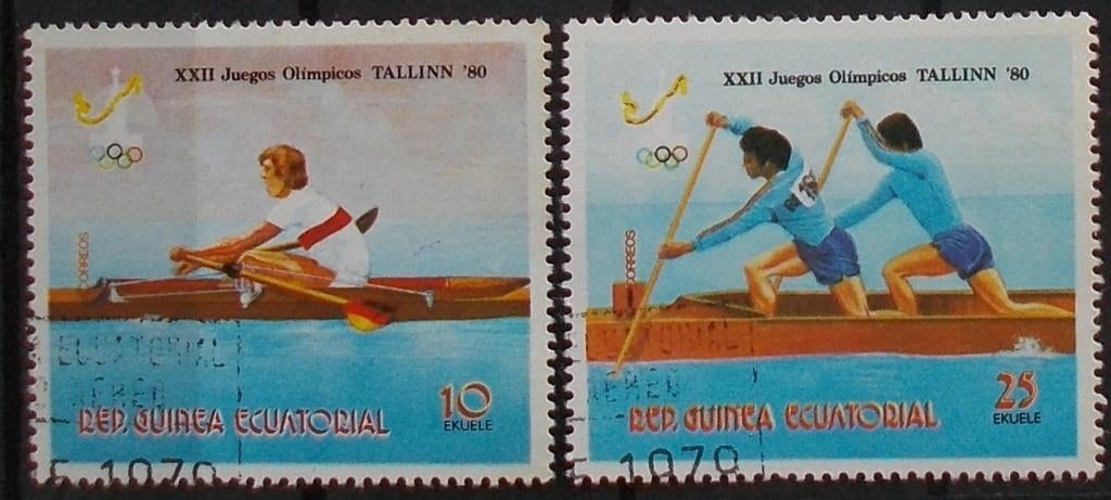 Olympische Spelen 1980 Tallinn, Verzenden, Gestempeld, Sport