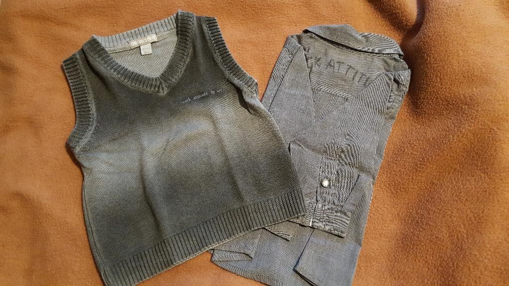 Ensemble 2 pièces Rock Attitude 12M, Enfants & Bébés, Vêtements de bébé | Taille 74, Utilisé, Garçon, Ensemble, Enlèvement ou Envoi