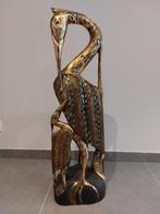 Pelikaansculptuur Exotisch hout met briljanten, Ophalen