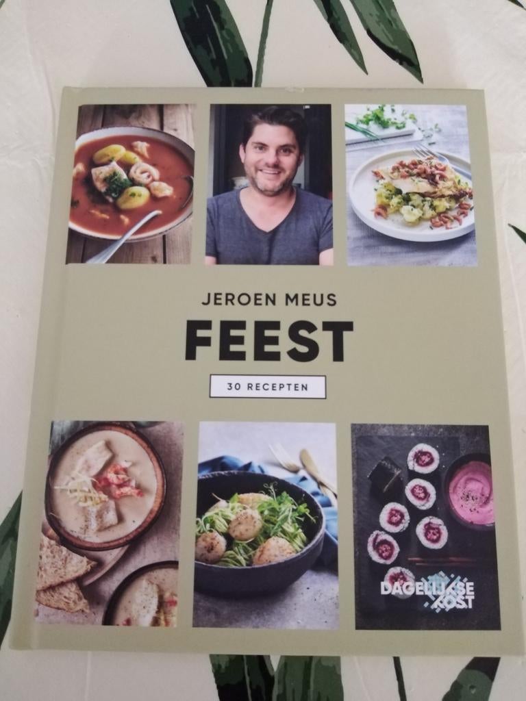 Feest met Jeroen Meus. 30 Recepten. Praktisch nieuw., Livres, Livres de cuisine, Enlèvement