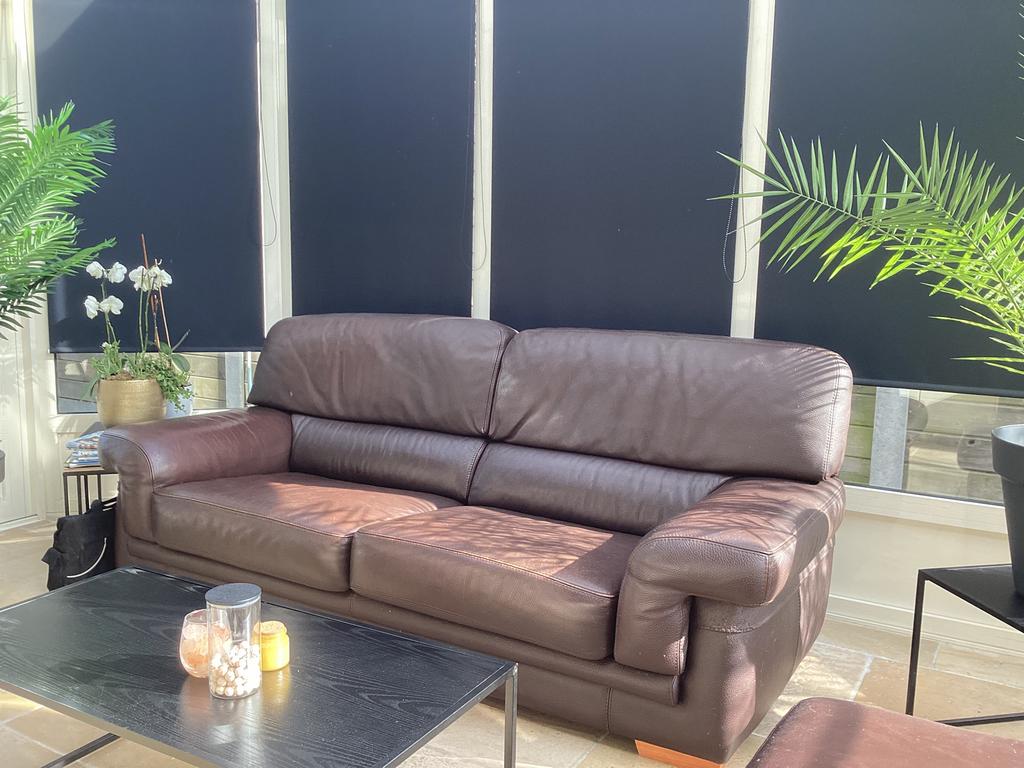 Driezit in leder, Ophalen, Gebruikt, Klassiek, Driepersoons