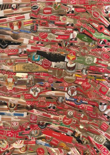 lot van 1000 stuks oude sigarenbandjes  beschikbaar voor biedingen