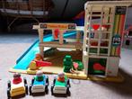 Fisher Price garage + mini van, Kinderen en Baby's, Ophalen of Verzenden, Gebruikt, Speelset