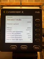 Rameur Concept 2 PM5, Sport en Fitness, Fitnessapparatuur, Benen, Aluminium, Ophalen of Verzenden, Zo goed als nieuw