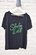 Zwart t-shirt Shake it off, Vêtements | Femmes, T-shirts, Taille 42/44 (L), Manches courtes, JBC, Enlèvement