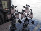 bronzen beelden met lampen, Antiek en Kunst, Ophalen