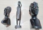 Afrikaanse beelden +stoel, Antiek en Kunst, Ophalen of Verzenden