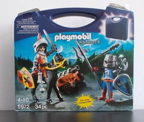 PLAYMOBIL 5972 – Coffret portable chevaliers, Enfants & Bébés, Jouets | Playmobil, Utilisé, Ensemble complet, Enlèvement ou Envoi