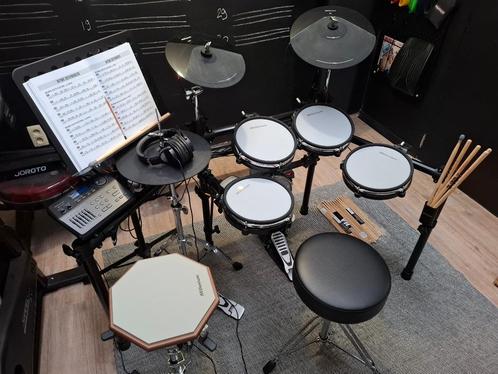 Elektrische drumkit met allerlei extra's, Muziek en Instrumenten, Drumstellen en Slagwerk, Zo goed als nieuw, Overige merken, Elektronisch