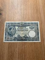 100 Frank / 20 Belgas - Model 1919 Blauw - Stacquet / Franck, Enlèvement ou Envoi, Billets en vrac