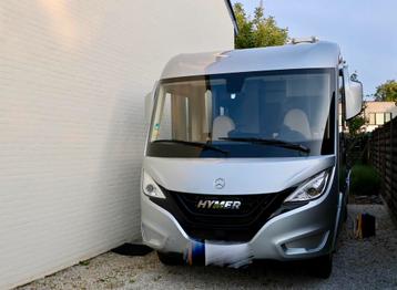 Moteur Mercedes Hymer B580 MCI 2019 gris argenté 6m99, Jusqu'à 4, 6 à 7 mètres, Toilette à cassette, Réfrigérateur