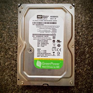 Interne WD 500GB HDD • Betrouwbare opslag • empty