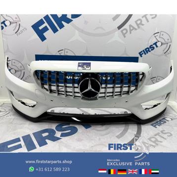W205 C43 AMG VOORBUMPER C KLASSE BUMPER + PANAMERICANA GRIL  beschikbaar voor biedingen