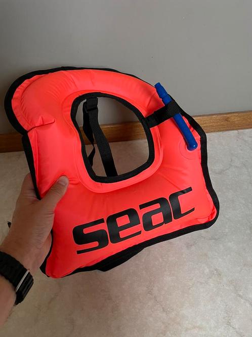 SEAC snorkel zwemvest S-M (voor kind tot 11 jaar), Watersport en Boten, Snorkelen, Zo goed als nieuw, Snorkel, Ophalen of Verzenden