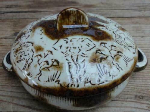 Retro keramieke schaaltje,wilde dieren, Kruger Park, Antiek en Kunst, Curiosa en Brocante, Ophalen of Verzenden