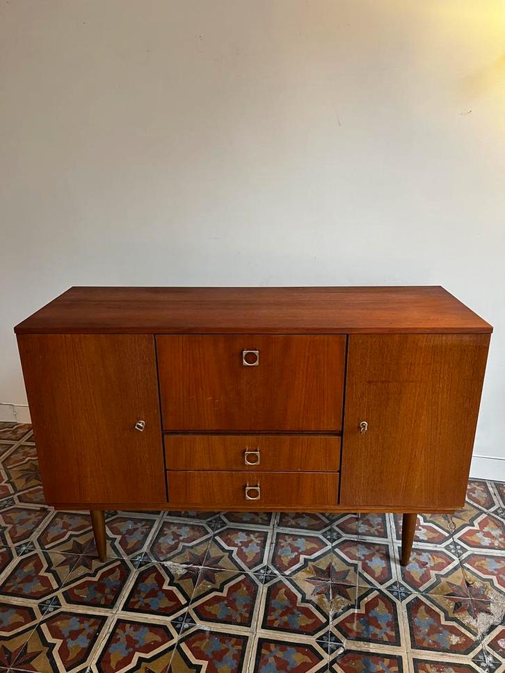 Vintage dressoir, Huis en Inrichting, Kasten | Dressoirs, Zo goed als nieuw, 50 tot 100 cm, 25 tot 50 cm, Met lade(s), Met deur(en)